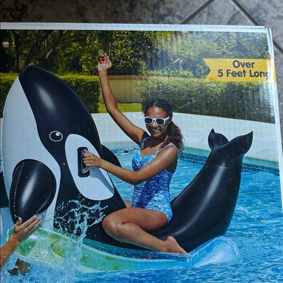 Member's Mark Inflatable Orca Pool Float NEW NIB - Picture 5 of 5